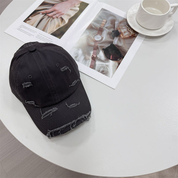 Men's Distressed Vintage-Style Baseball Cap Kalsten