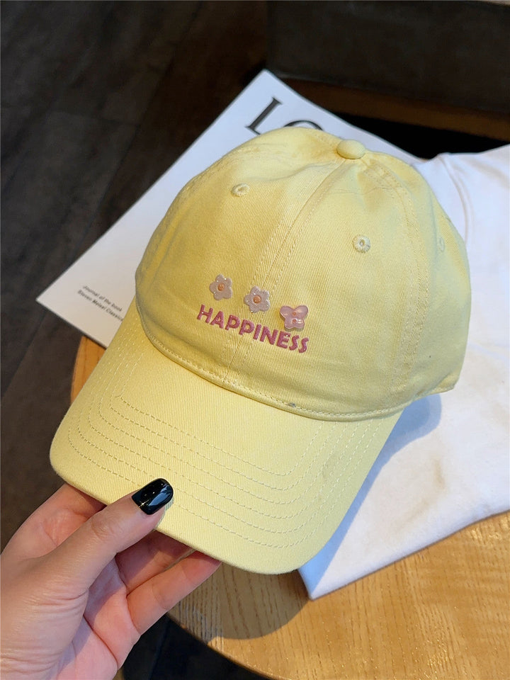 Women's Embroidered Happiness Baseball Cap Kalsten