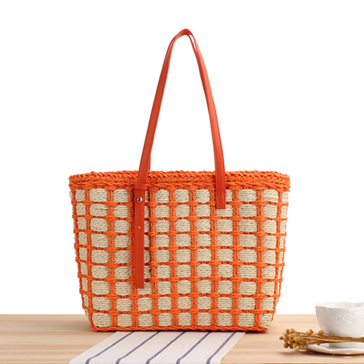 Elegant Straw Bag with Chic Design Kalsten