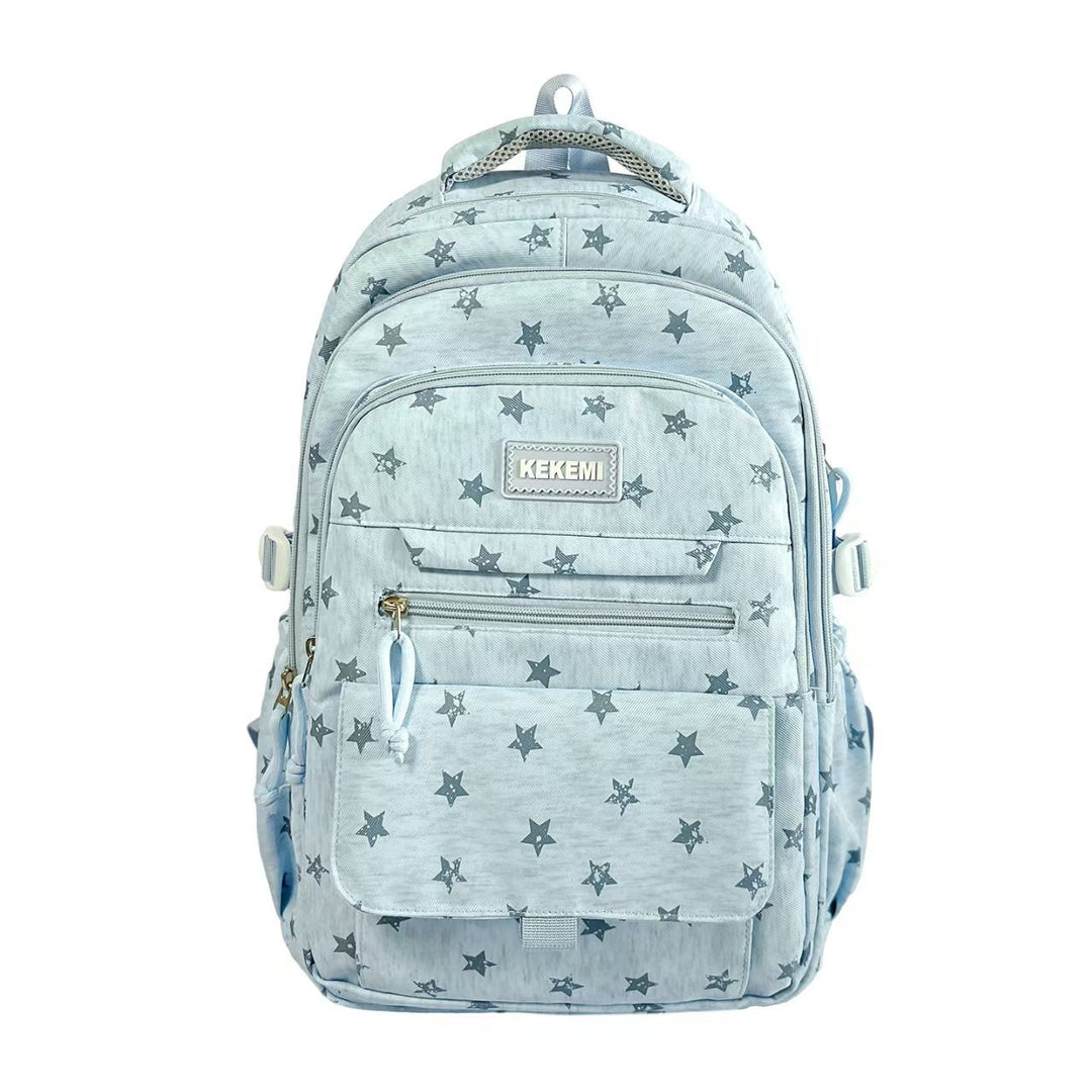 Multi-Pocket Star Pattern Backpack Kalsten
