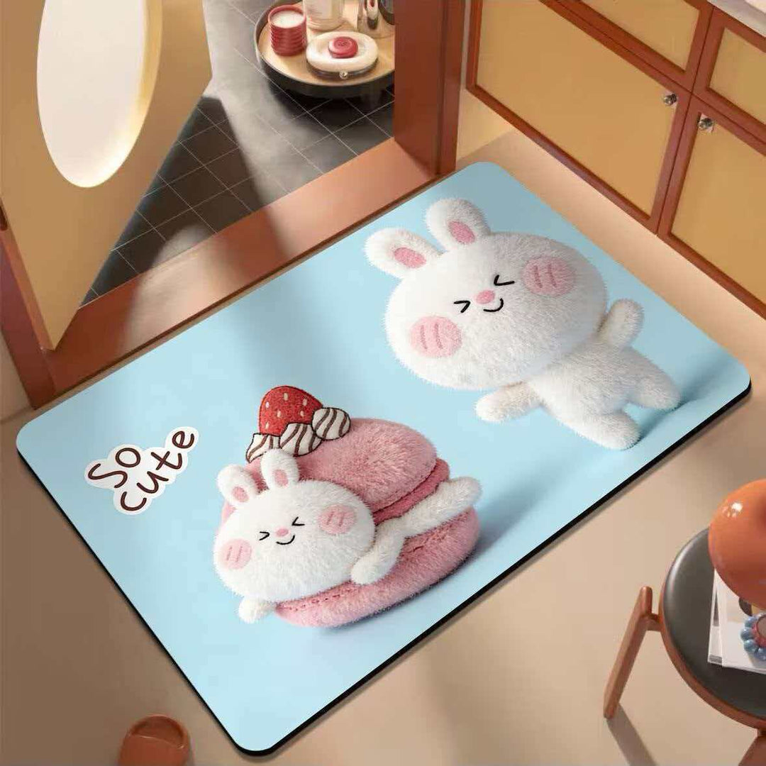 Cartoon-Themed Plush Area Mat
