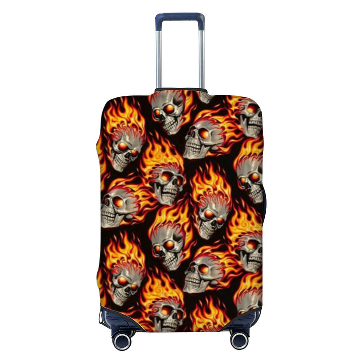 Unisex non-elastic luggage cover with graffiti print and zipper opening, stretchable protective cover with non-slip inner fastening Kalsten