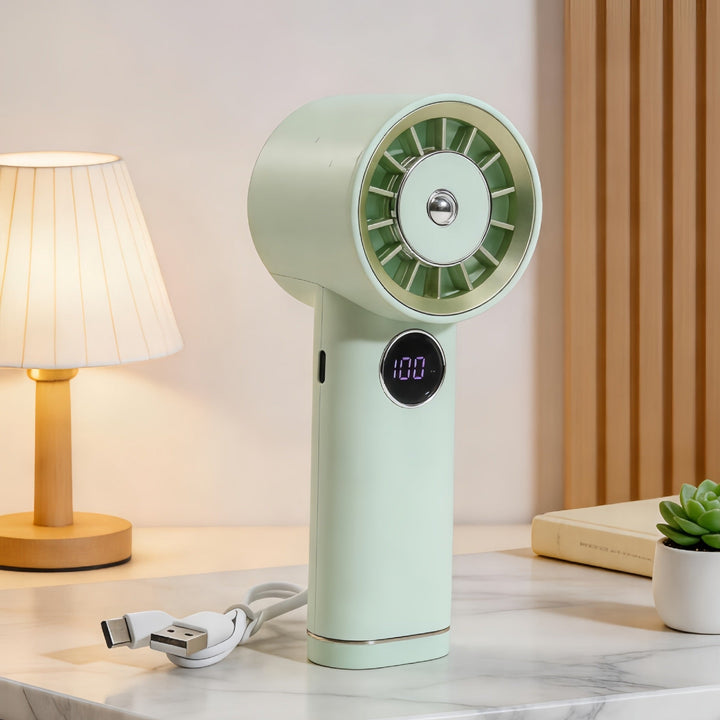 Portable USB Hand Fan with LCD Display Kalsten