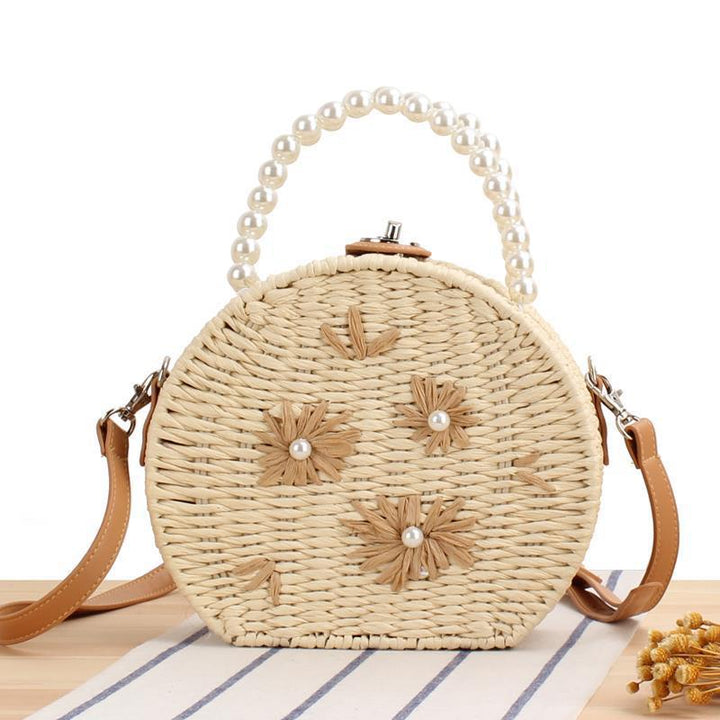 Round base bag with pearl decoration Kalsten