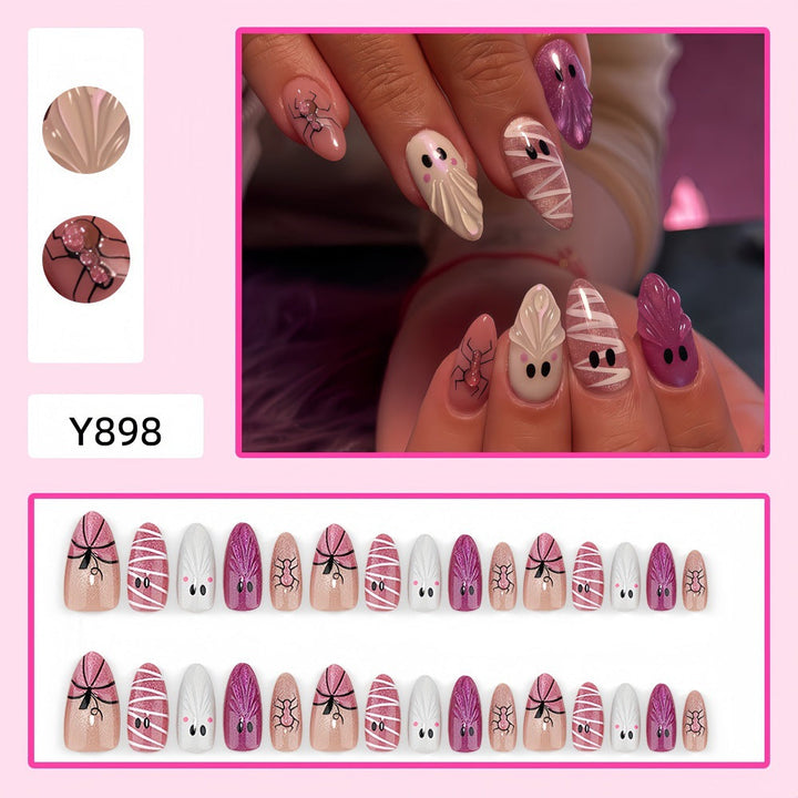Creative artificial nails with Halloween motifs Kalsten