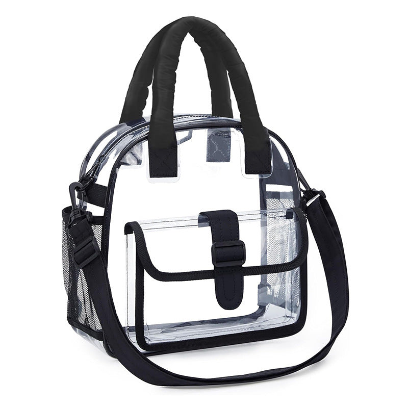 Transparent handbag with multitasking interior compartment Kalsten