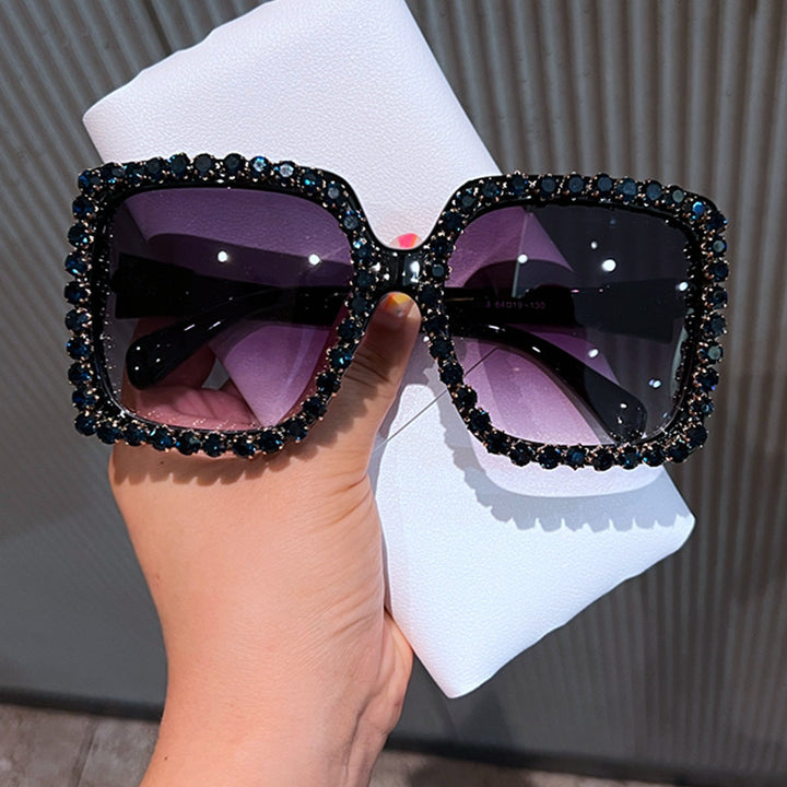 Women's glamorous Quadro sunglasses with rhinestone-adorned frame Kalsten