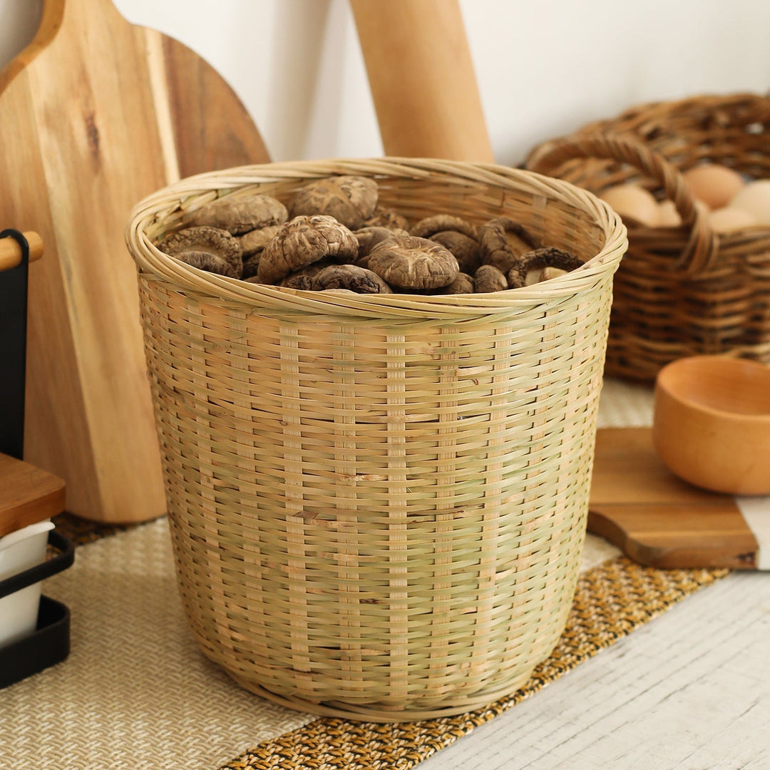 Natural Woven Waste Bin Kalsten