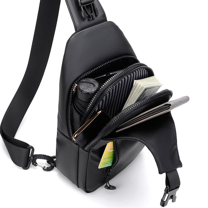 Sling bag with water-repellent material and practical compartment design Kalsten