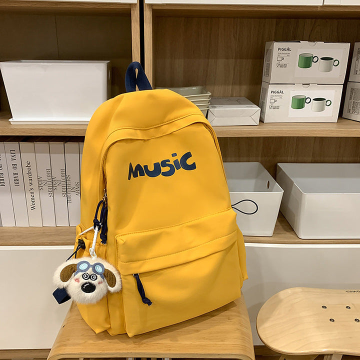 Casual Music-Themed Backpack Kalsten
