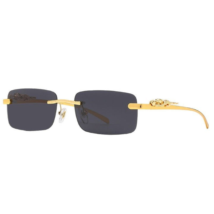 Ladies fashionable sunglasses with elegant metal frame and embellished temples Kalsten