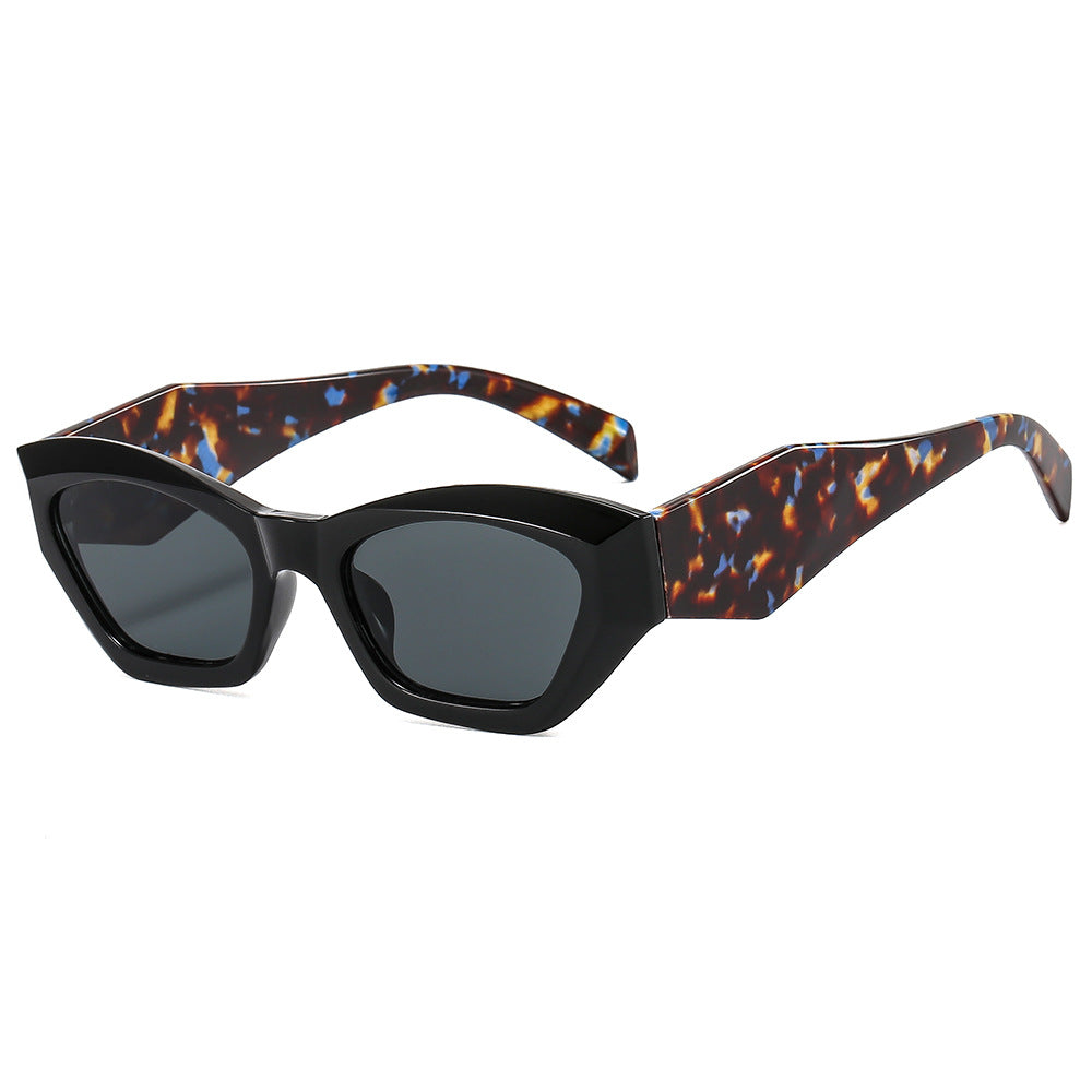 Women's geometric designer sunglasses with sparkling frame Kalsten