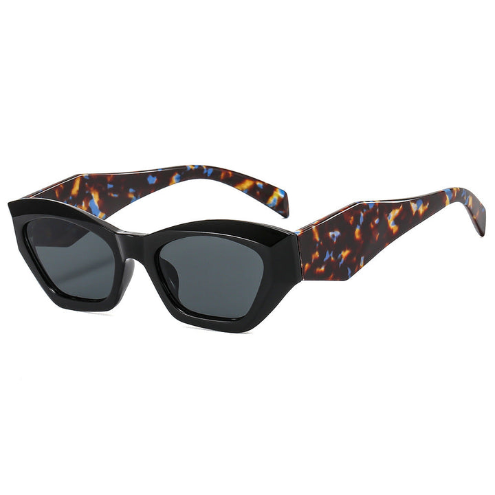 Women's geometric designer sunglasses with sparkling frame Kalsten