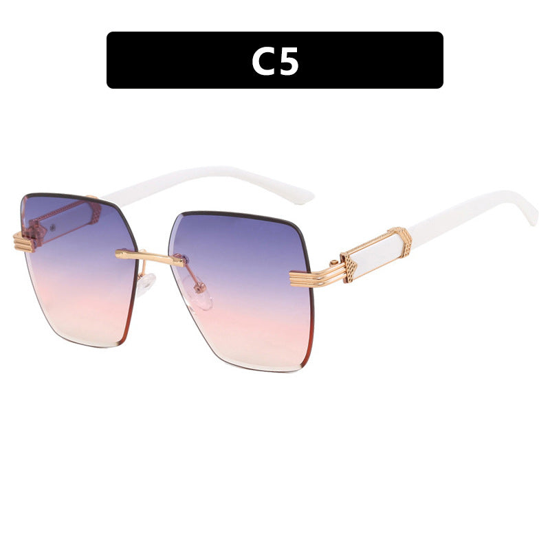 Women's trendy square sunglasses with glamorous accents and UV protection Kalsten