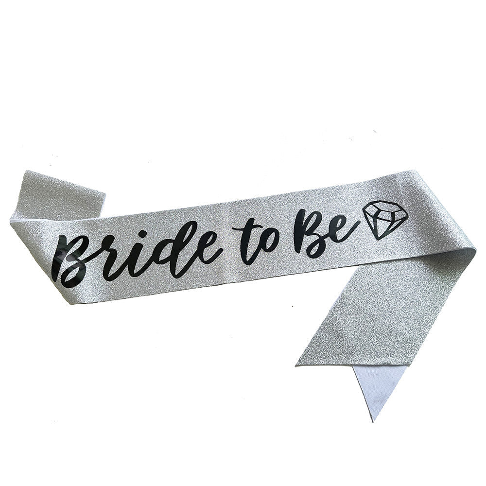 Ladies Glittering Bride Sash Kalsten