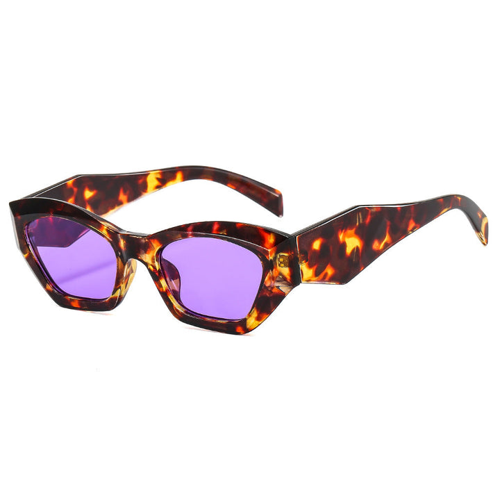 Women's geometric designer sunglasses with sparkling frame Kalsten