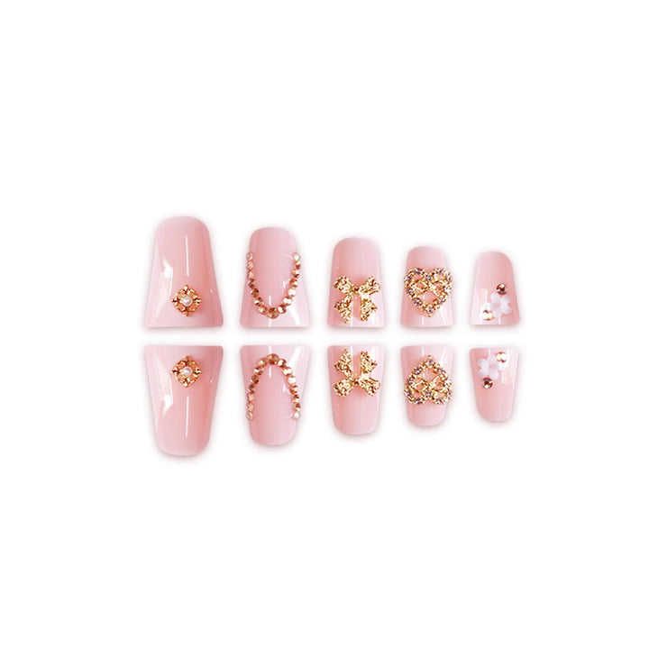 Decorative Rhinestone Nail Extensions Kalsten