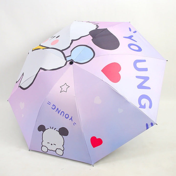 Women's Folding Kid's Umbrella with Cute Animal Designs Kalsten