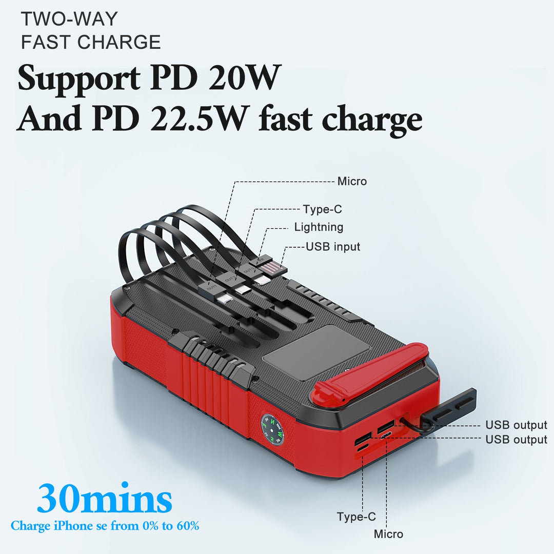 Solar Powerbank with 66800Mah and LED lamp Kalsten
