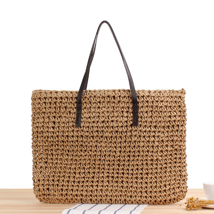 Handbag Made from Handwoven Natural Material with Sturdy Handles Kalsten