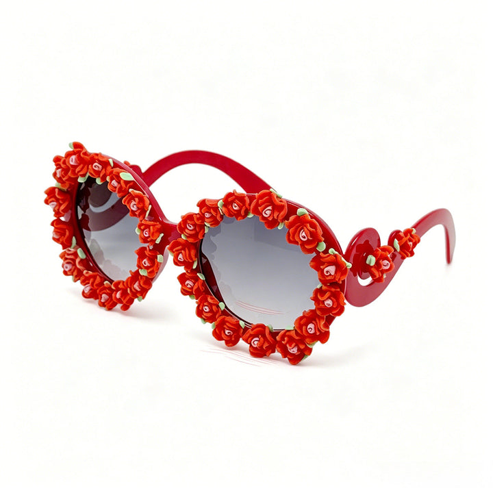 Women's sunglasses with floral design and unique frame accents Kalsten