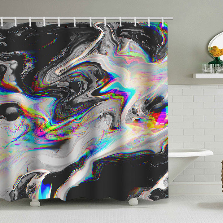 Artistic Marble Design Shower Curtain Kalsten