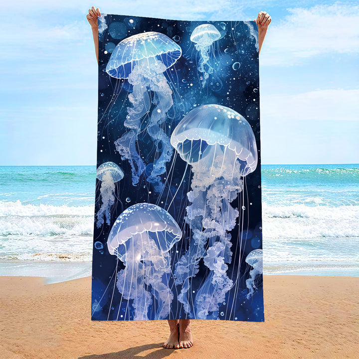 Ladies beach towel with maritime stripe pattern Kalsten