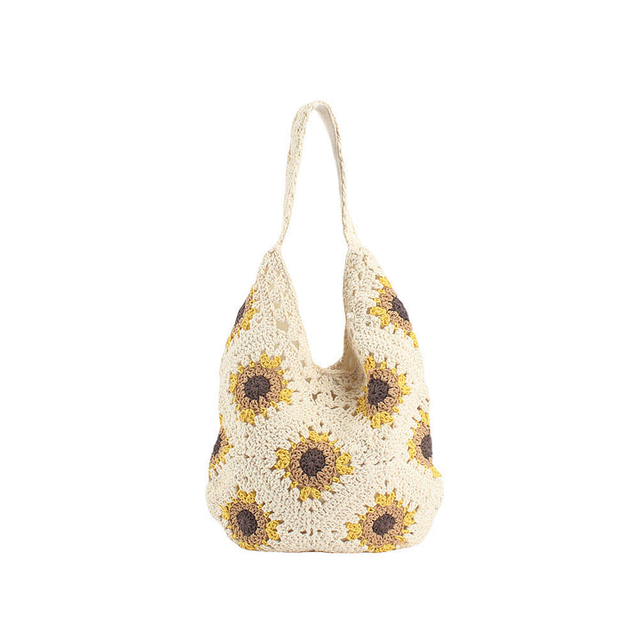 Handcrafted crochet bag with sunflower pattern Kalsten