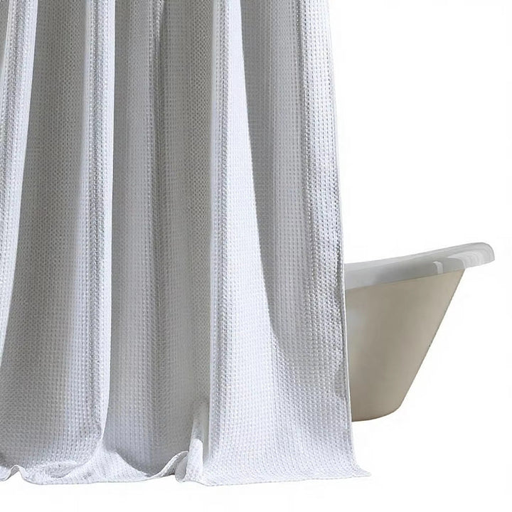 Textured Waffle Shower Curtain Kalsten