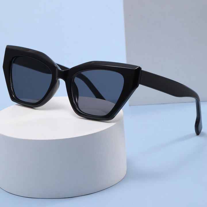 Women’s asymmetrical oversized sunglasses with trendy frame Kalsten
