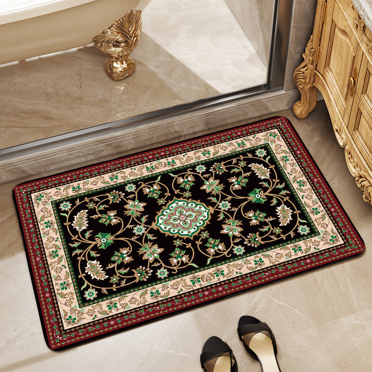 Luxurious Vintage-Inspired Floor Mat Acalora