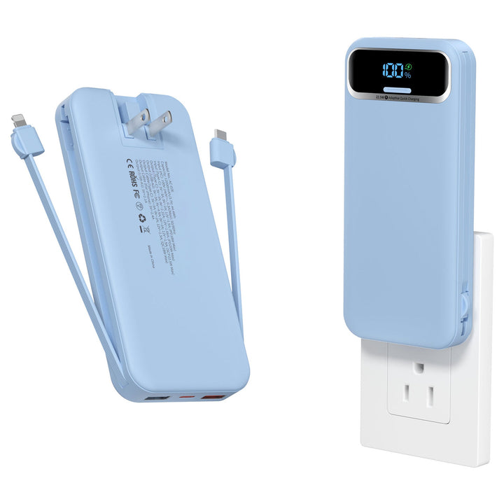 Powerbank with Integrated Charger and Lcd Display Kalsten