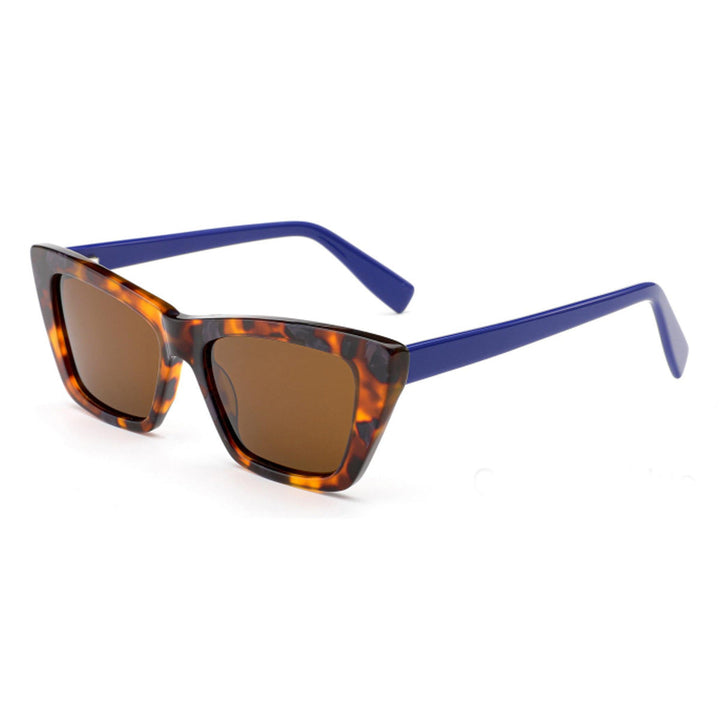 Women's sunglasses in trendy, geometric design with high-quality plastic frame Kalsten
