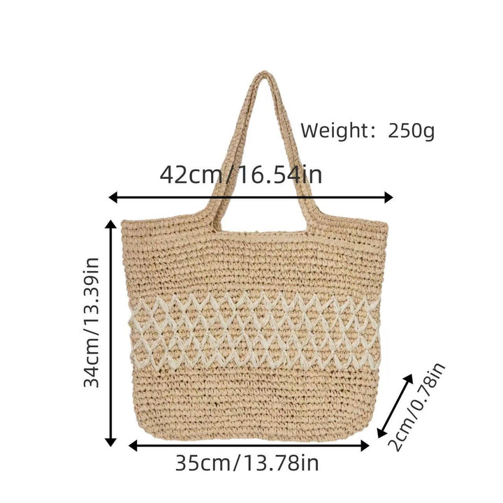 Stackable basket bag with decorative pattern element Kalsten