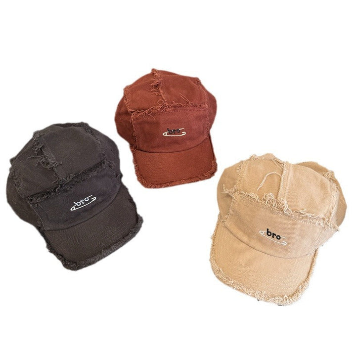 Men's Distressed Denim Snapback Cap Kalsten