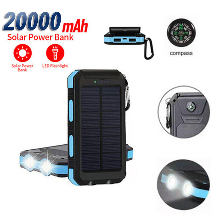 Solar-powered power bank with high capacity and shock-resistant design Kalsten