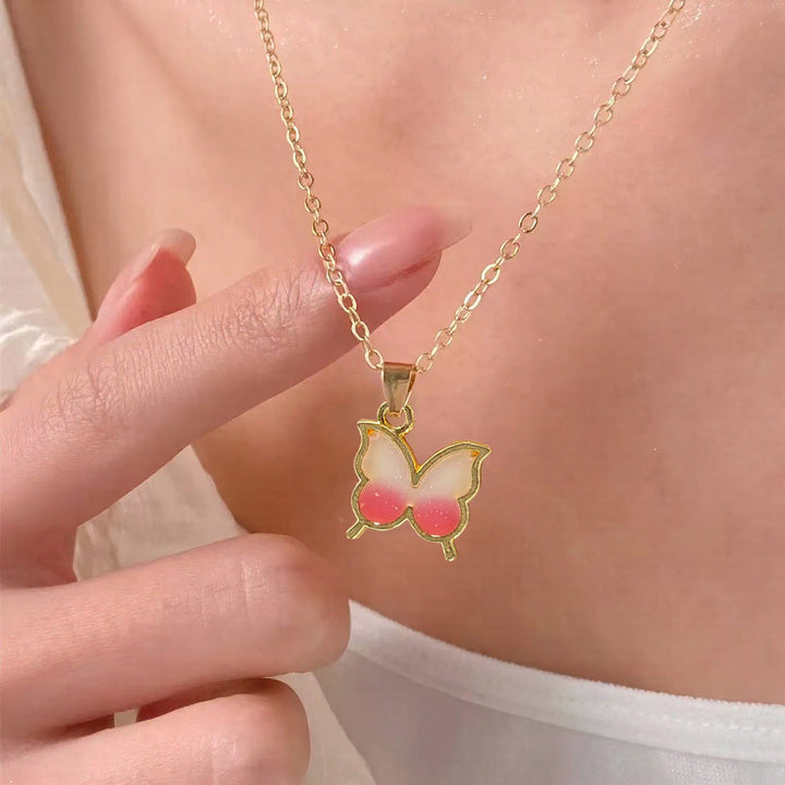 Butterfly Pendant Necklace Kalsten