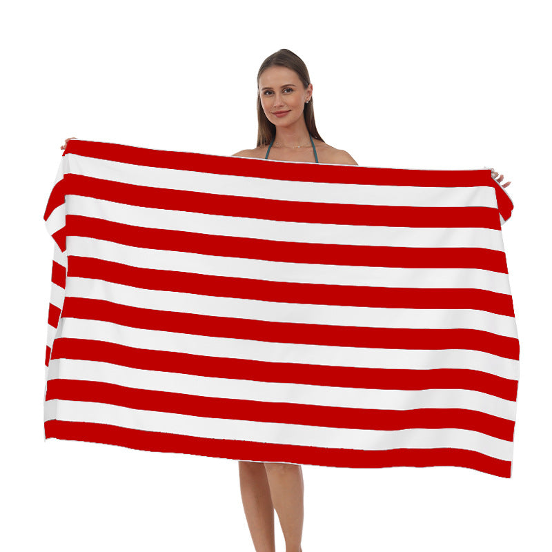 Beach towel with modern, wide stripe pattern Kalsten