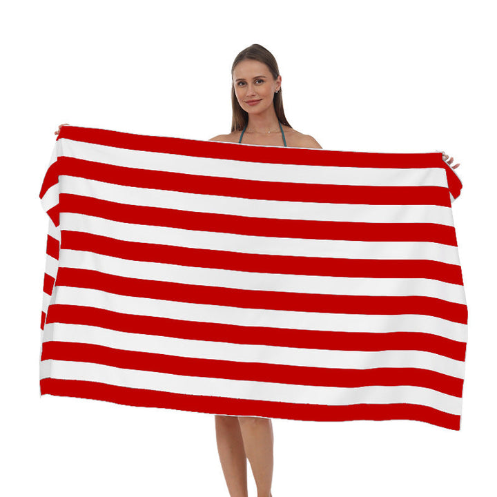 Beach towel with modern, wide stripe pattern Kalsten