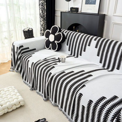 Cozy Decorative Fringe Sofa Throw Blanket
