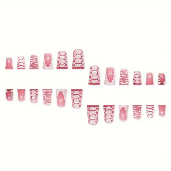 Artistic Glossy Press-On Nail Extensions Kalsten