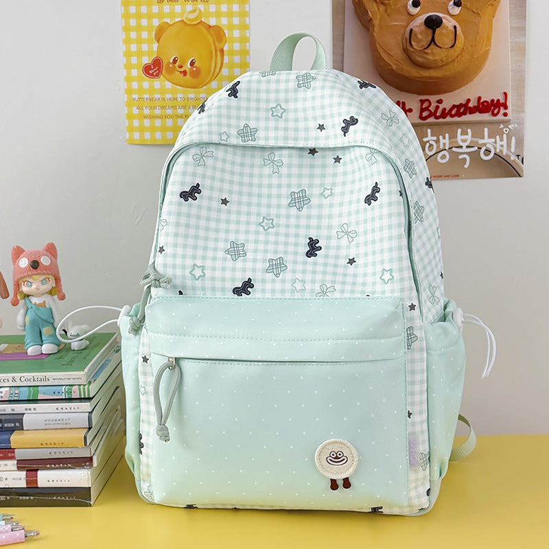 Girls' Cute Cartoon-Themed School Backpack
