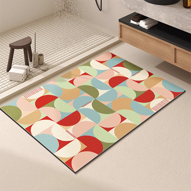Geometric Patterned Bath Mat Kalsten