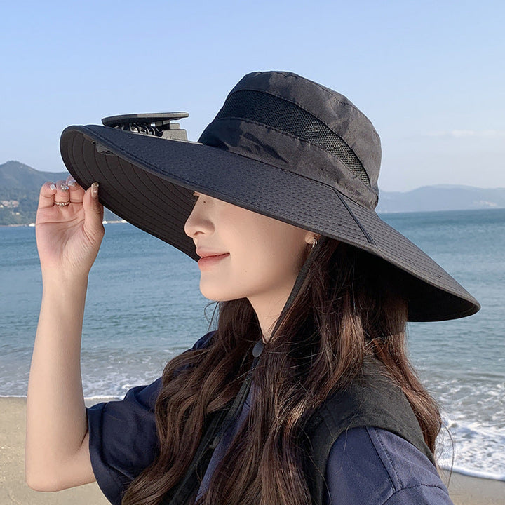 wide-brimmed outdoor sun hat with UV protection, breathable mesh, and adjustable chin strap Kalsten