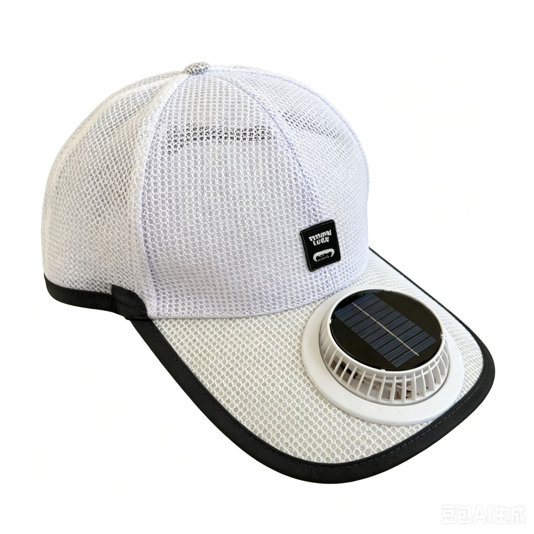 Sun protection cap with integrated solar fan Kalsten