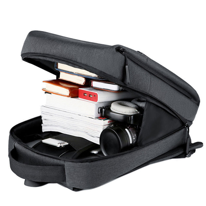 Laptop backpack with futuristic design and integrated storage Kalsten