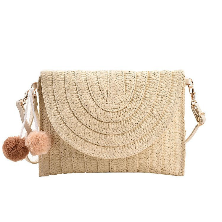 Handcrafted Shoulder Bag Made of Woven Material Kalsten