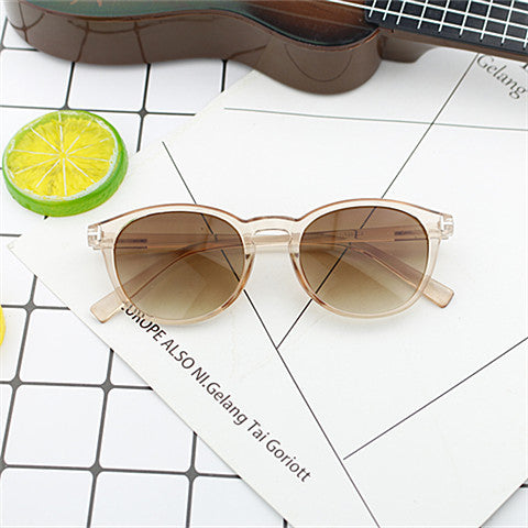 Women's fashionable round sunglasses with elegant plastic frame Kalsten