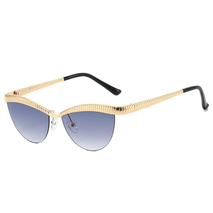 Women Designer Sunglasses with unique, curved frame Kalsten