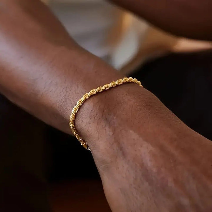 Layered Textured Chain Bracelet Kalsten